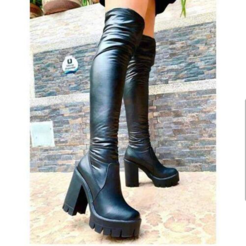 BOTA LARGA IRIS NEGRA